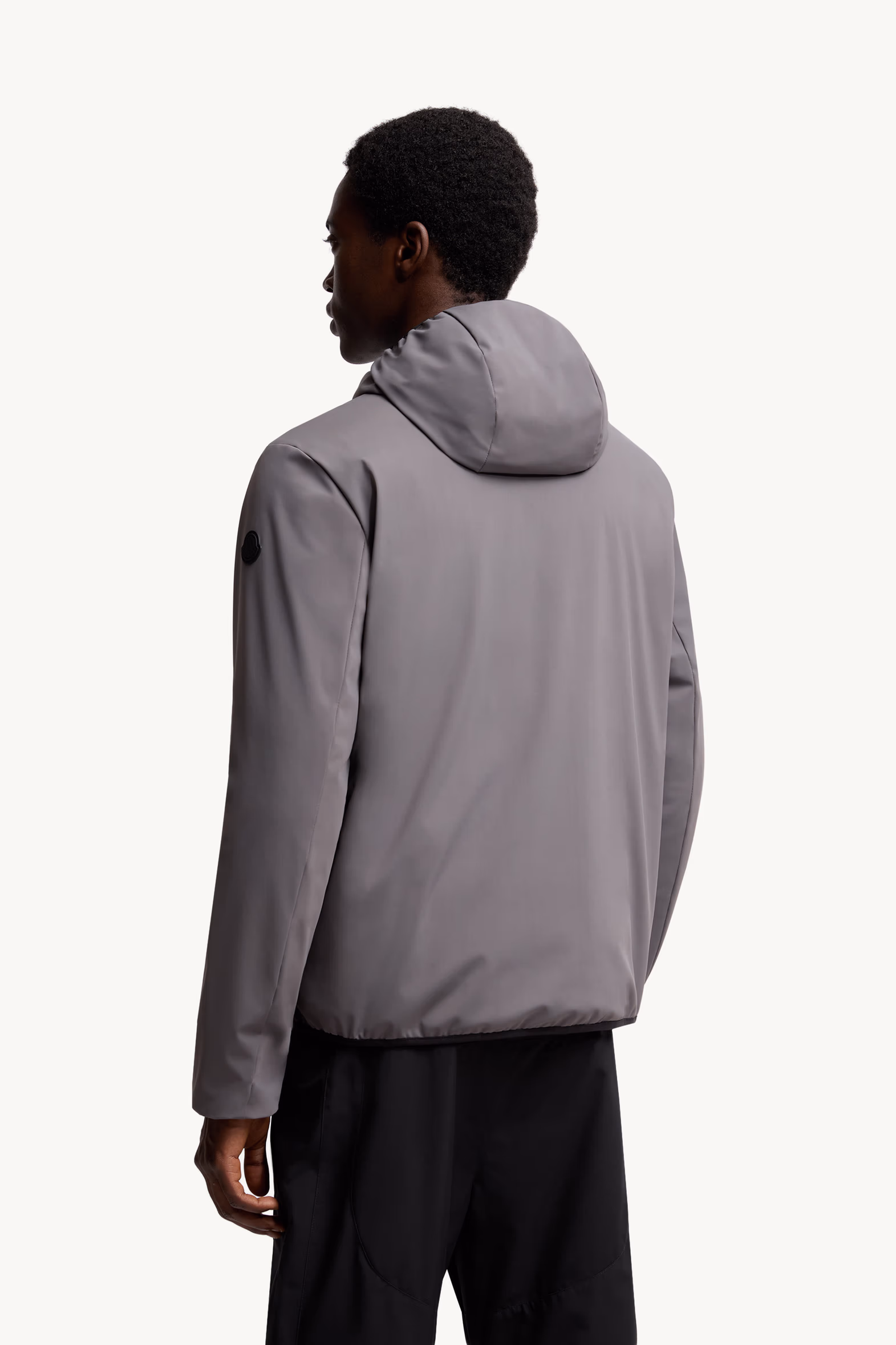 Batisse Hooded Short Down Jacket Men Dark Grey Moncler 5